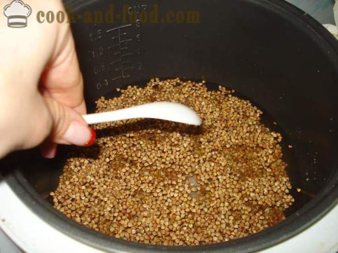 Sarrasin délicieux multivarka - comment faire cuire le sarrasin dans multivarka sur l'eau, avec une étape par étape des photos de recettes