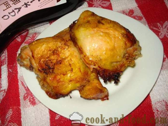 Cuisses de poulet cuit au four dans une feuille - comme une cuisse de poulet délicieux cuit au four, avec une étape par étape des photos de recettes