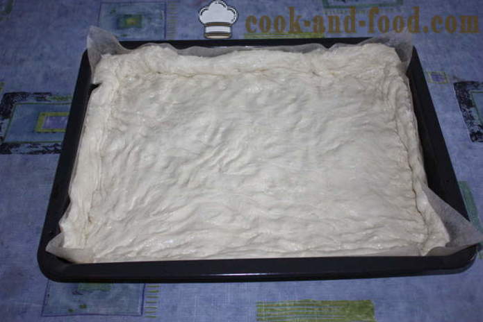 Pain italien focaccia avec remplissage de gingembre dans le sel - comment faire cuire du pain italien focaccia à la maison, étape par étape les photos de recettes