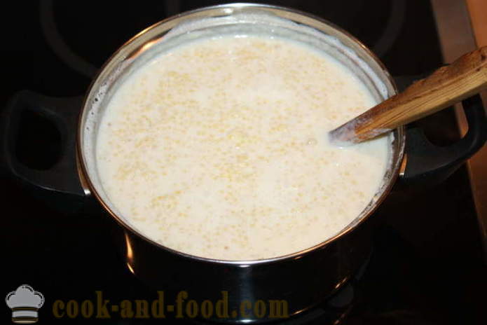 La bouillie de mil avec du lait et une banane - comment faire cuire la bouillie de mil avec du lait correctement, étape par étape des photos de recettes