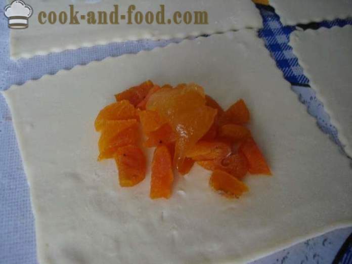 Puff Puff aux abricots - comment faire la pâte feuilletée du fini, étape par étape des photos de recettes