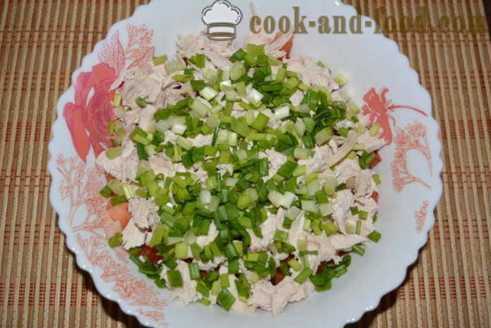 Une délicieuse salade d'avocat et de poitrine de poulet - comment préparer une salade à l'avocat et du poulet, avec une étape par étape des photos de recette