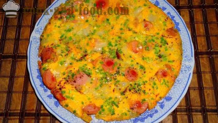 Gros œufs frits avec des saucisses d'œufs d'autruche - comment faire cuire une omelette d'oeufs d'autruche, photos étape par étape recette