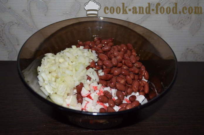 Salade simple de haricots rouges avec des tomates - comment préparer une salade avec des haricots rouges, étape par étape des photos de recettes