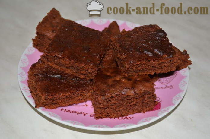 Gâteau au chocolat brownie - comment faire brownies au chocolat à la maison, photos étape par étape recette