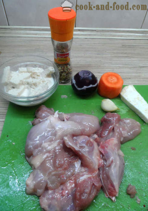 Cuisses de poulet farcies - comment faire cuire les cuisses de poulet farcies, photos étape par étape recette