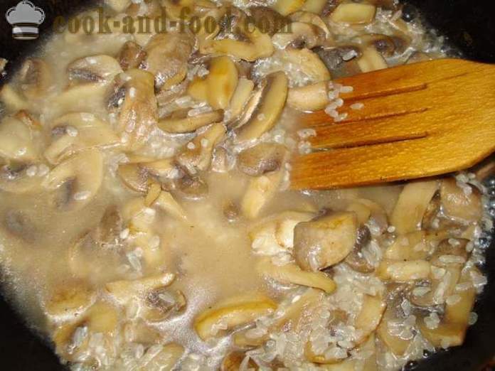 Risotto aux champignons avec des champignons - comment faire cuire le risotto à la maison, étape par étape les photos de recettes