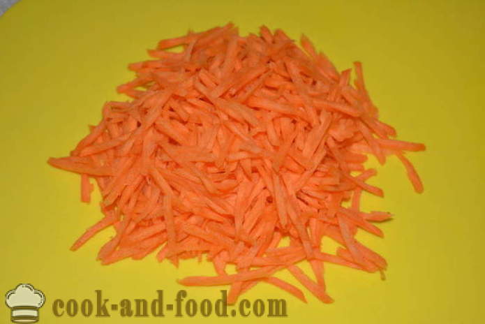 Lobio de haricots rouges avec des carottes et lukom- comment faire cuire lobio de haricots rouges, étape par étape des photos de recettes