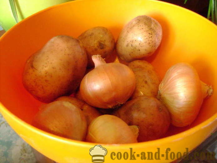 Tarte aux pommes de terre et levure champignons - comment faire cuire une tarte aux champignons et pommes de terre, avec une étape par étape des photos de recettes