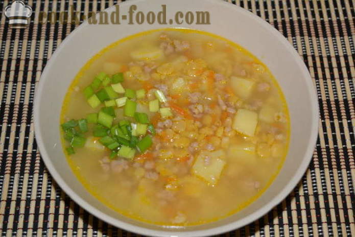 Soupe aux pois avec de la viande - comment faire cuire la soupe aux pois dans multivarka rapidement, étape par étape des photos de recettes