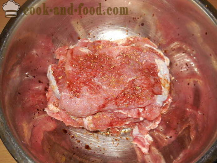 Rouleaux de viande farcie au four - comment faire cuire les rouleaux de viande sur des brochettes, une étape par étape des photos de recettes