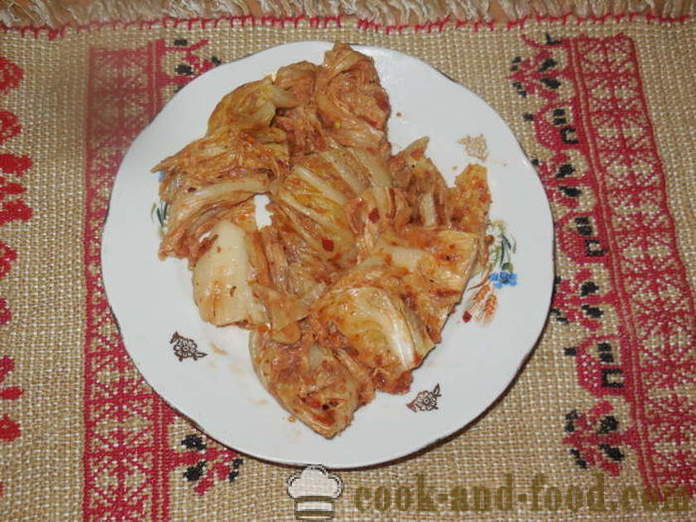 Kimchi de chou chinois en coréen - comment faire kimchi à la maison, étape par étape les photos de recettes
