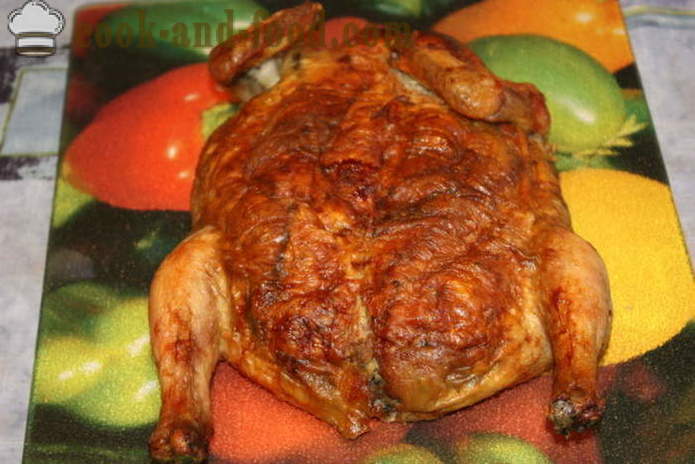 Crêpes farcies de poulet dans le four - comment faire cuire un poulet crêpes farcies sans os, étape par étape des photos de recettes