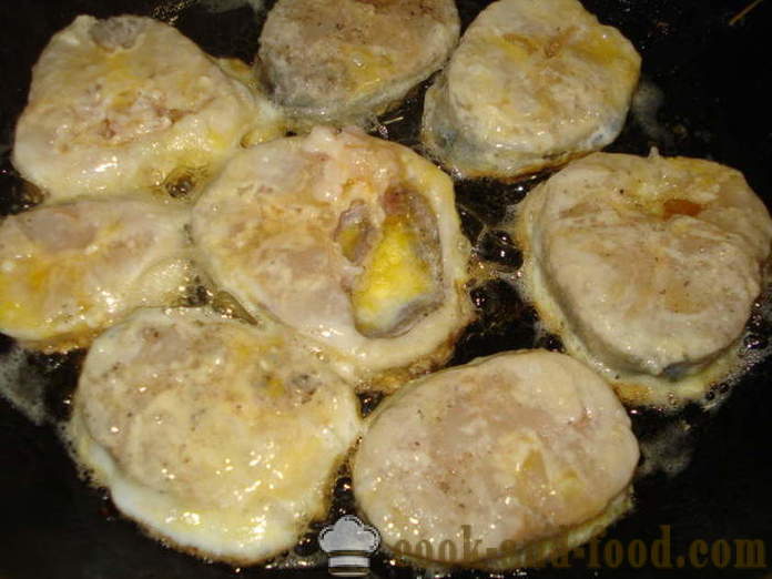 Merlu frit dans une pâte - comme le merlu rôti dans la pâte, avec une étape par étape des photos de recettes