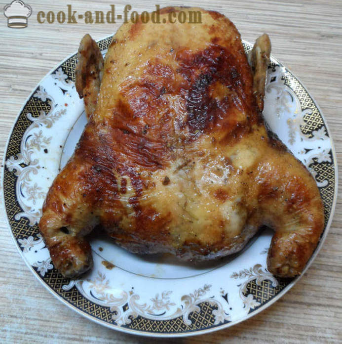 Poulet farci sans os dans le four - comment cuire le poulet farci sans os, étape par étape des photos de recettes