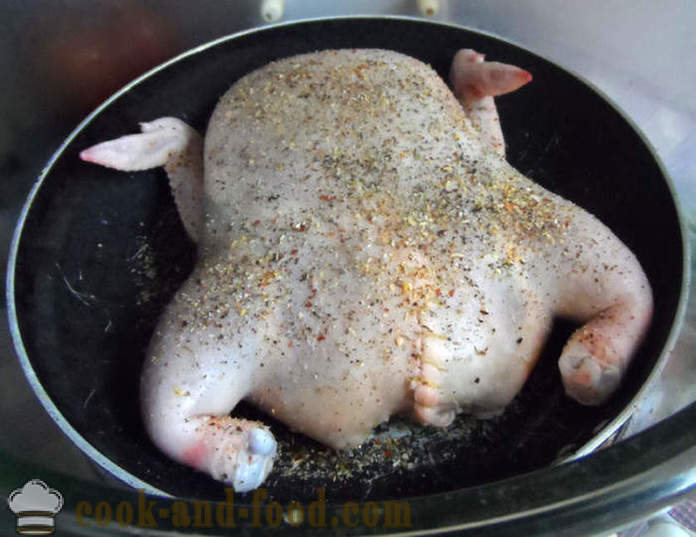 Poulet farci sans os dans le four - comment cuire le poulet farci sans os, étape par étape des photos de recettes