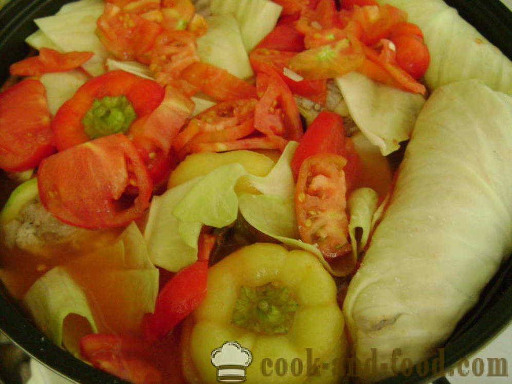 Légumes farcis avec du riz et de la viande hachée - comment préparer les légumes farcis, avec une étape par étape des photos de recettes