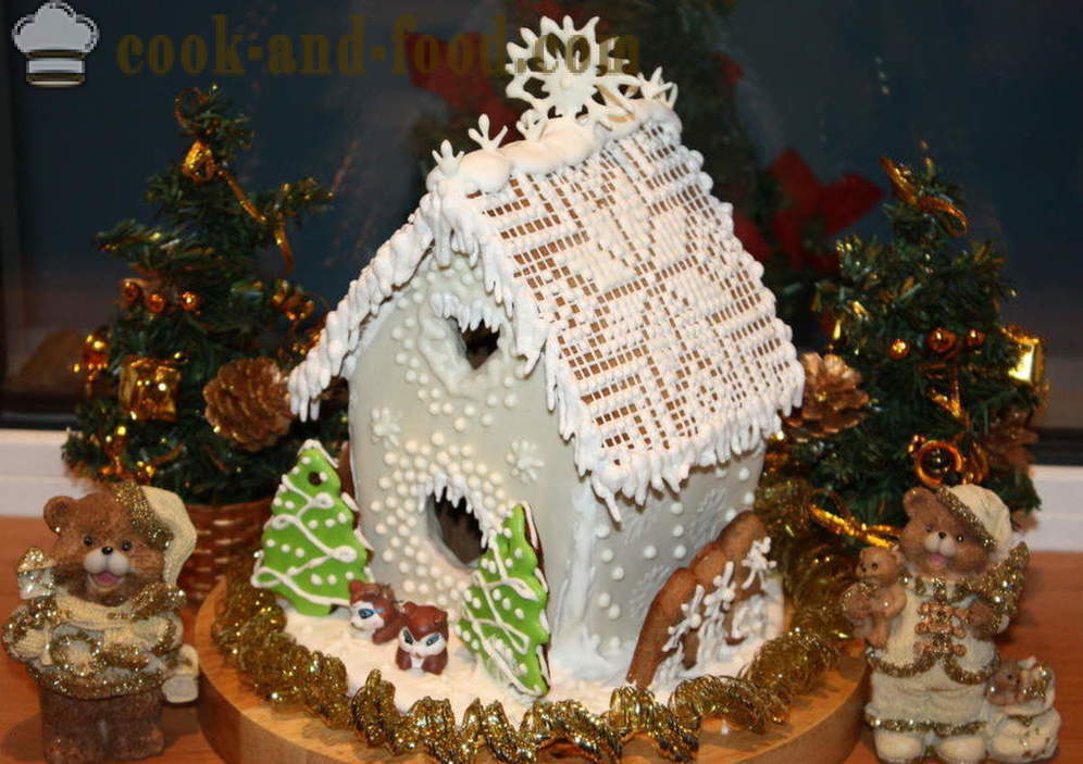Maison de pain d'épice de Noël avec vos propres mains - comme la façon de faire cuire une maison de pain d'épice à la maison pour le réveillon du Nouvel An, une étape par étape des photos de recettes