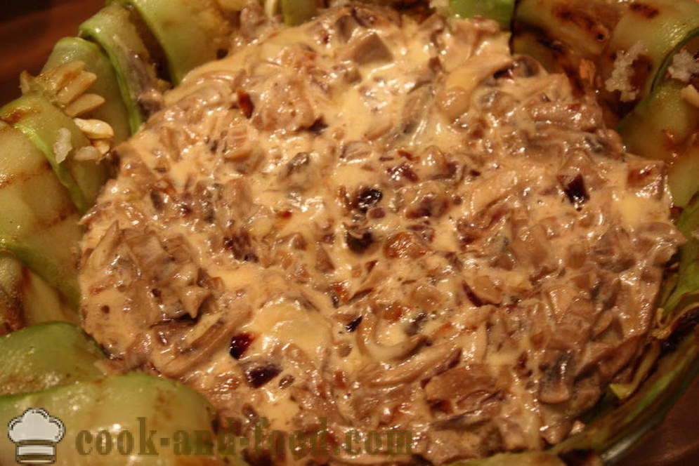 Casserole avec le fromage et les champignons - à la fois savoureux cocotte aux champignons cuire au four, avec une étape par étape des photos de recettes