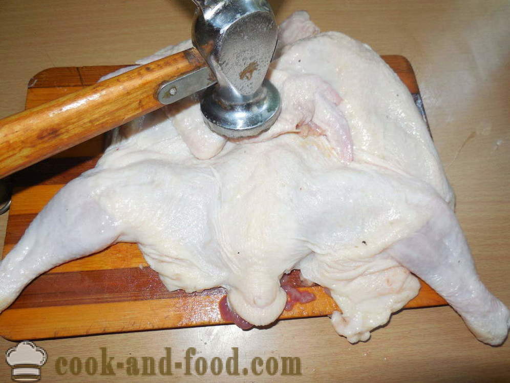 Poulet tabac multivarka - comment faire cuire un poulet dans le multivarka-cuiseur de tabac, une étape par étape des photos de recettes