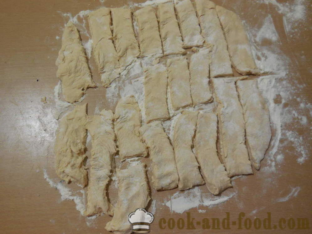 Cookies purée de pommes de terre - comment faire cuire un bâtonnets de pommes de terre au four, avec une étape par étape des photos de recettes