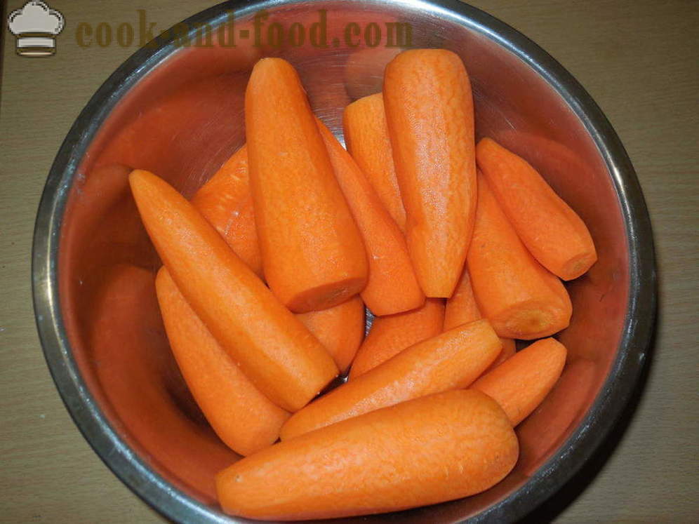 Carottes en coréen - comment faire cuire les carottes en Corée à la maison, photos étape par étape recette