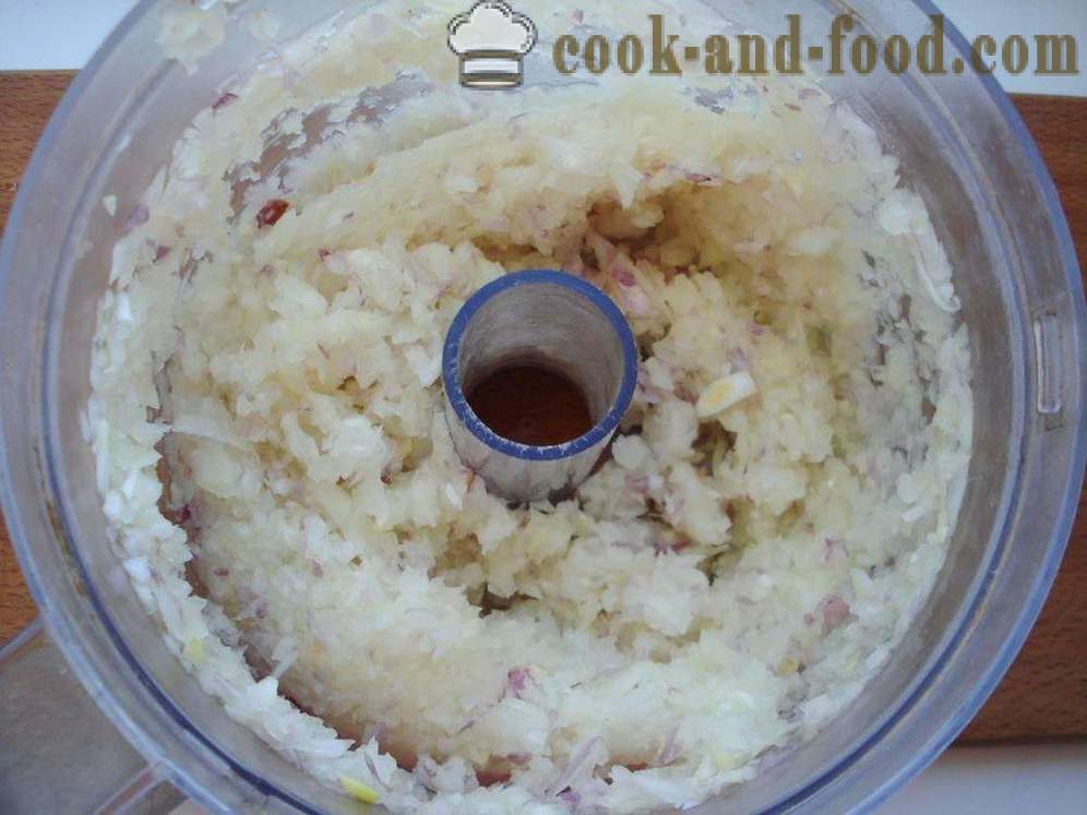 Quenelles de pommes de terre et les oignons - comment faire des boulettes de pommes de terre, étape par étape des photos de recettes