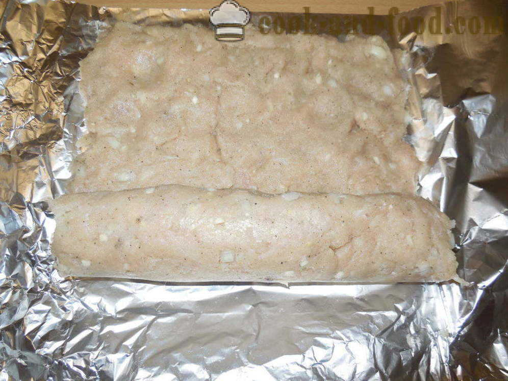 Rouleau de viande de vapeur avec des œufs de caille - comment faire cuire le pain de viande avec des œufs pour un couple, avec une étape par étape des photos de recettes