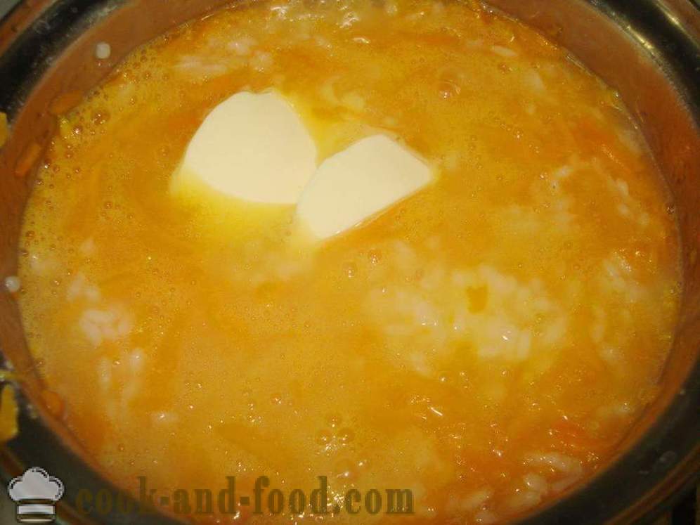 Citrouille bouillie des graines de riz et de tournesol - comment faire cuire un délicieux porridge de citrouille, une étape par étape des photos de recettes