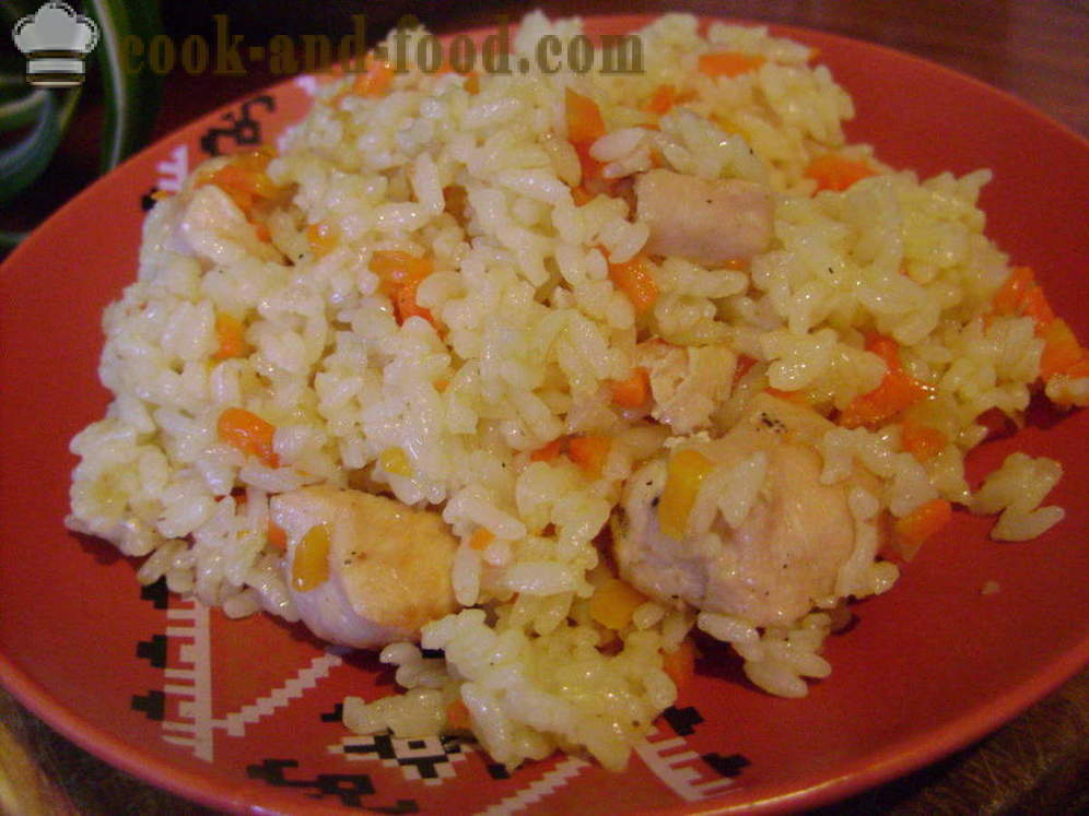 Pilaf de poulet dans une casserole - comment faire cuire le risotto au poulet, étape par étape des photos de recettes