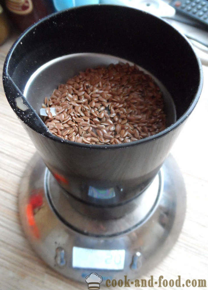 Purification de graines de lin - comment brasser les graines de lin et de manger, recette avec photo