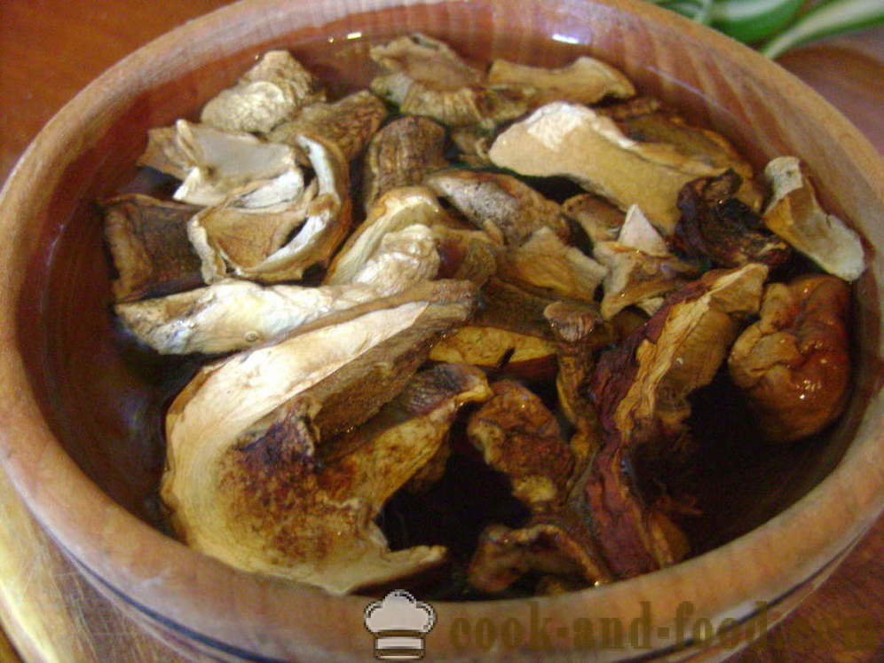 Soupe aux légumes avec des champignons et des haricots - comment cuire la soupe aux champignons, une étape par étape des photos de recettes