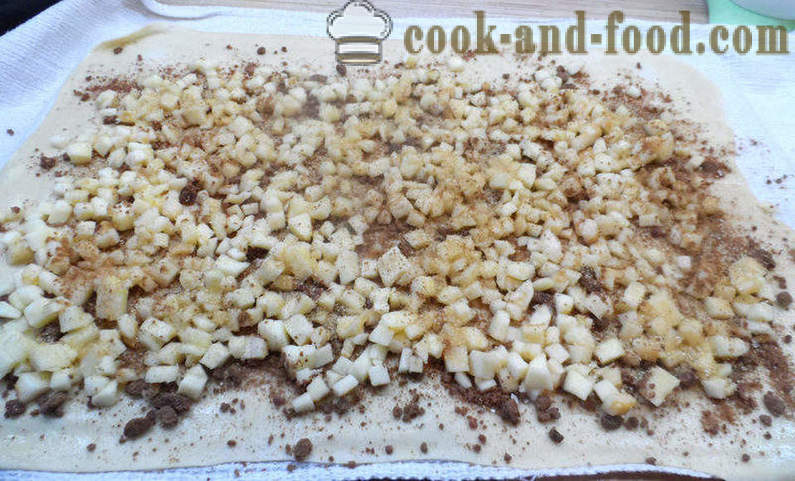 Classique strudel viennois avec des pommes - comment faire cuire les pommes strudel, une étape par étape des photos de recettes