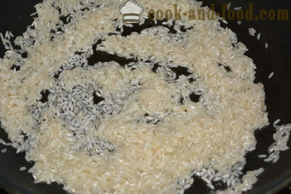 Comment faire cuire du riz pour la garniture granuleuse - comment faire cuire le riz croustillant dans une poêle à frire, une étape par étape des photos de recettes