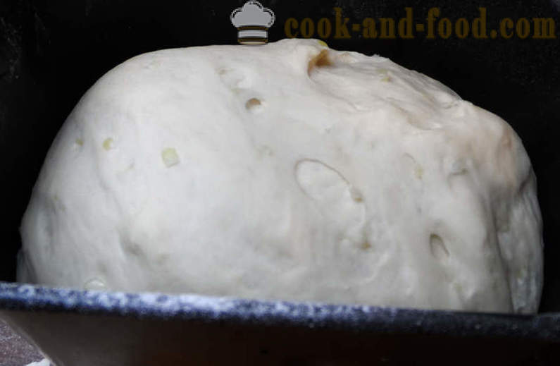 Pain à l'oignon dans les petits pains du four ou de l'oignon - comme la façon de cuire le pain, l'oignon, une étape par étape des photos de recettes