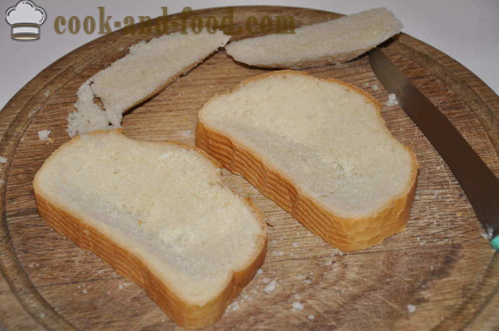Oeufs inhabituels dans le pain dans la poêle - comment faire un oeufs inhabituel, étape par étape des photos de recettes