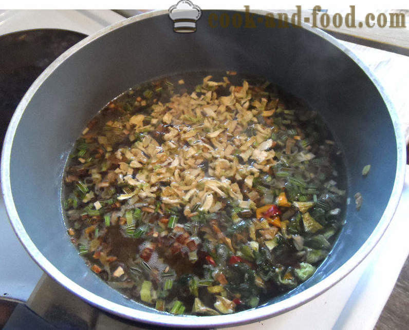 Soupe aux légumes - comment faire cuire la soupe de légumes verts, étape par étape des photos de recettes