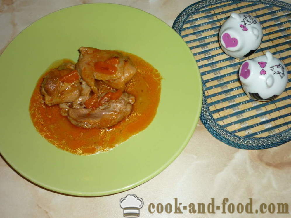 Poulet braisé à la sauce tomate - à la fois délicieux de faire cuire le ragoût de poulet, étape par étape des photos de recettes