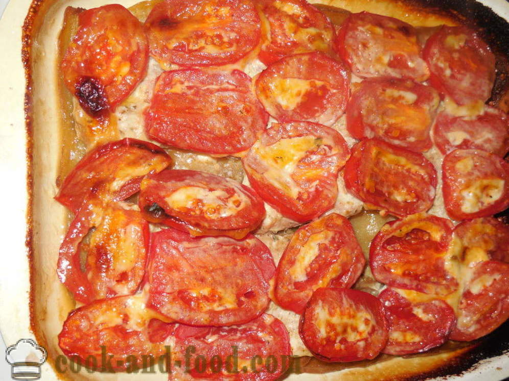Aubergine au four avec de la viande et des tomates - comme les aubergines au four avec de la viande dans le four, avec une étape par étape des photos de recettes