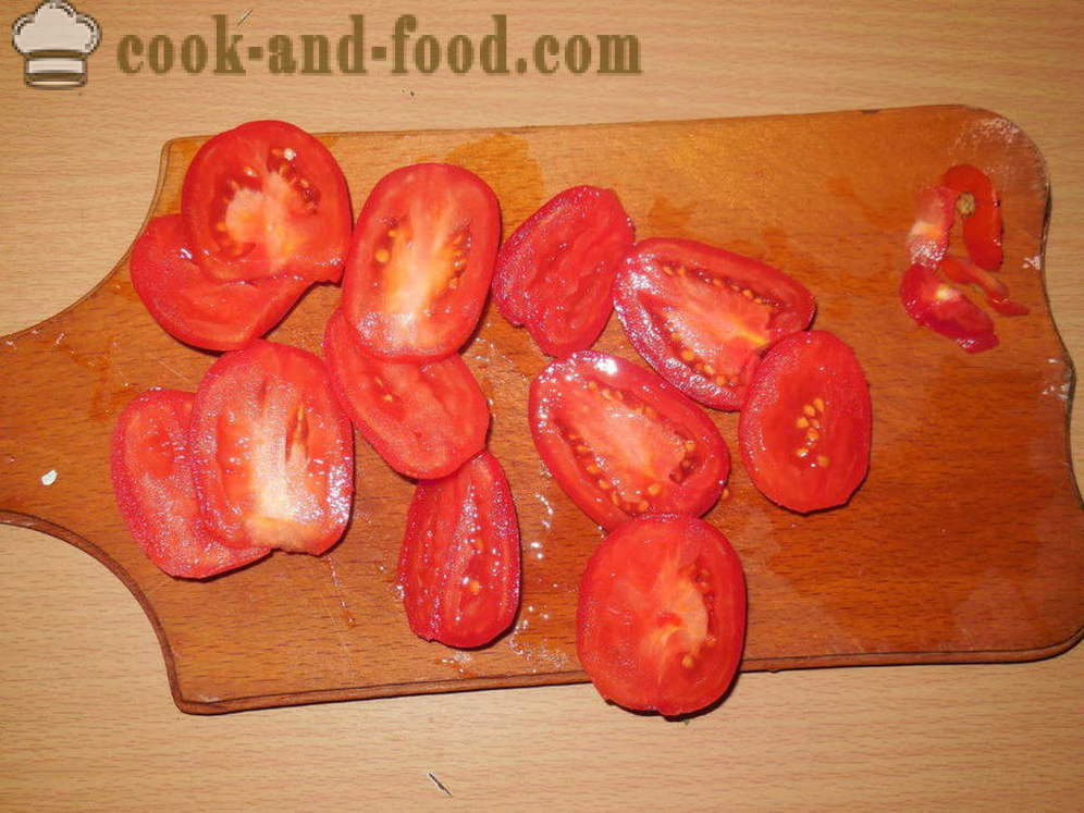 Aubergine au four avec de la viande et des tomates - comme les aubergines au four avec de la viande dans le four, avec une étape par étape des photos de recettes