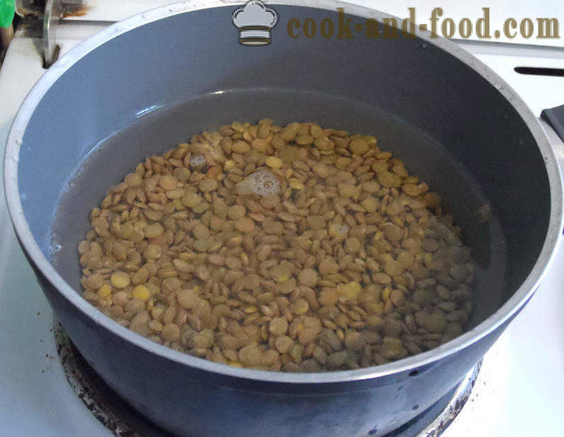 Soupe de potiron et lentilles - comment faire cuire la soupe de lentilles brunes, étape par étape des photos de recettes