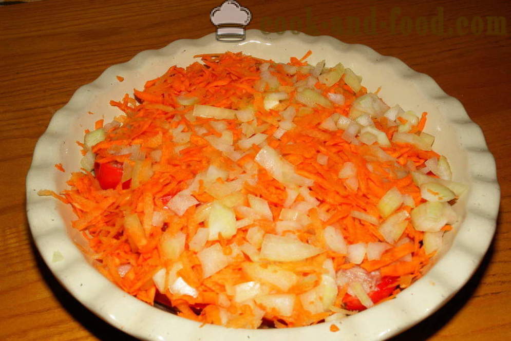 Poivrons farcis alimentaires cuits au four - comment faire cuire les poivrons farcis à la viande et le riz, avec une étape par étape des photos de recettes