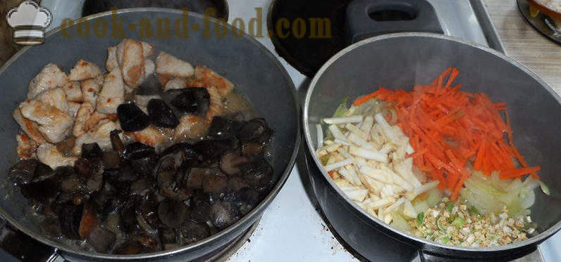 Turquie avec des champignons dans la sauce à la crème - étape par étape comment faire cuire une dinde aux champignons, une recette avec une photo
