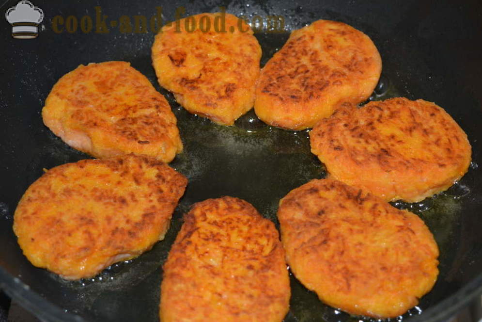 Hamburgers classique carotte avec DUR, comme à la maternelle - comment faire cuire des hamburgers carottes cuites dans la poêle, recette avec photos étape par étape