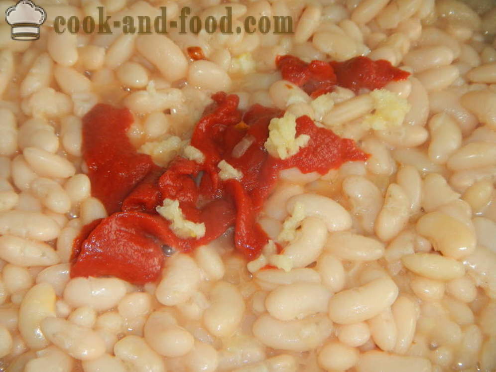 Lobio ou fèves au lard à la sauce tomate - comment faire cuire lobio des haricots, étape par étape des photos de recettes