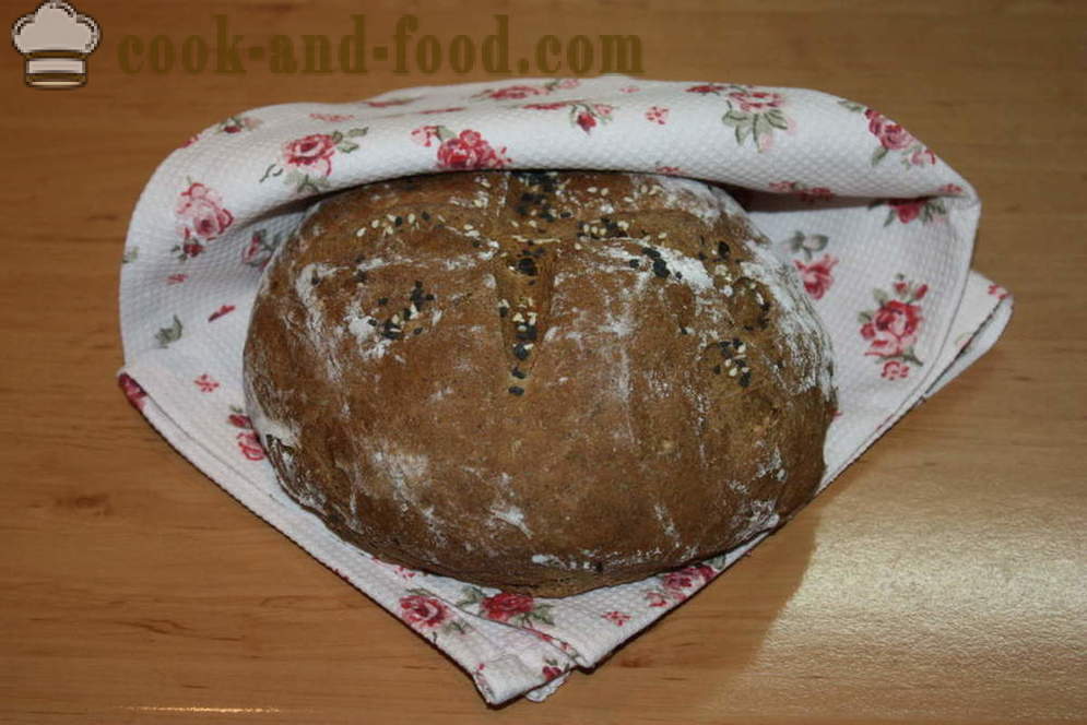 Recette pour le pain de seigle dans le four - comment faire cuire du pain de seigle à la maison, étape par étape les photos de recettes