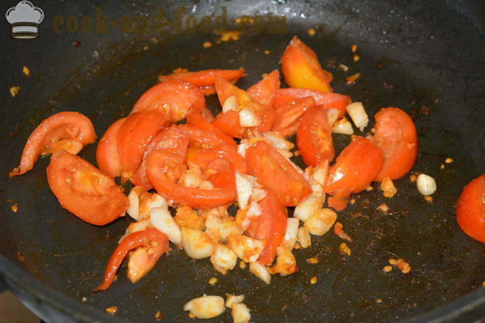 Ragoût de légumes avec des aubergines et courgettes au four - comment faire cuire les aubergines et les courgettes sautées, avec une étape par étape des photos de recettes