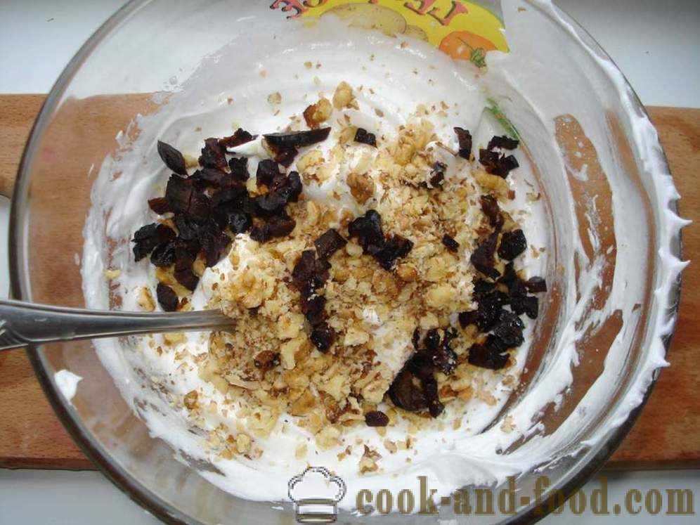 Meringue de noix et de fruits secs dans le four - comment faire cuire la meringue à la maison, photos étape par étape recette