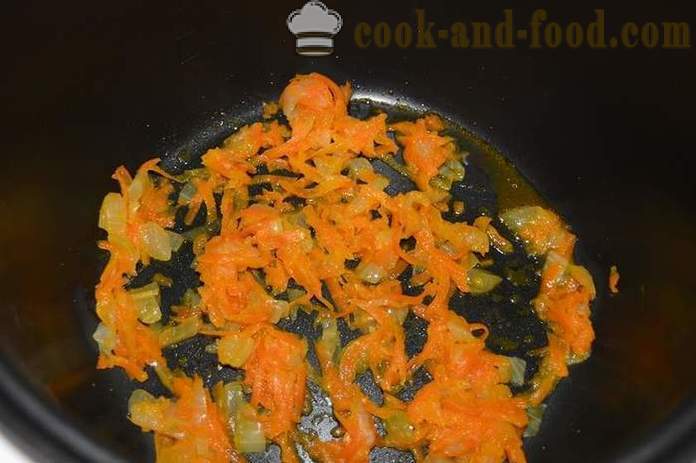 Ragoût de chou avec des saucisses en multivarka et - comment Courgettes cuire un ragoût de multivarka de chou, étape par étape des photos de recettes