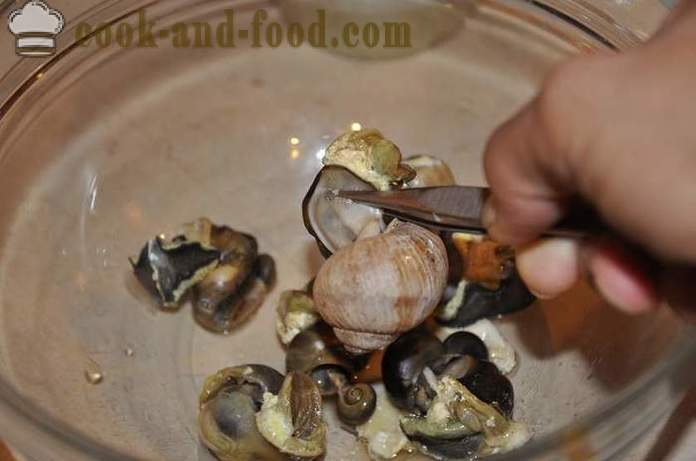 Préparation des escargots à la maison - comment préparer les escargots délicieuse recette avec une photo